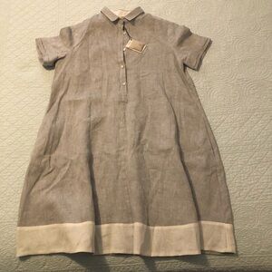 Barba Napoli linen shift dress. Size medium. NWT.